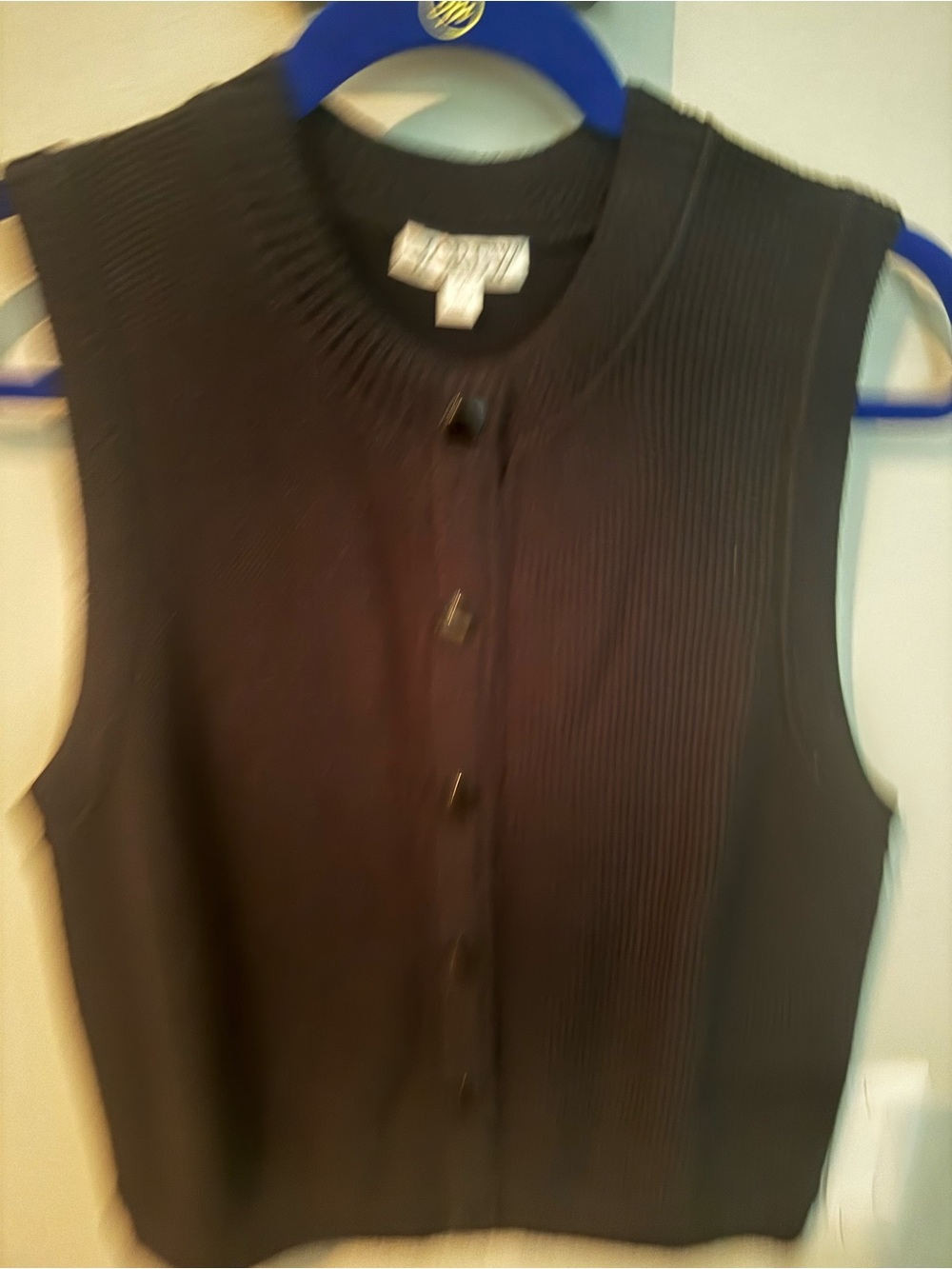 J. Crew Black Knit Vest